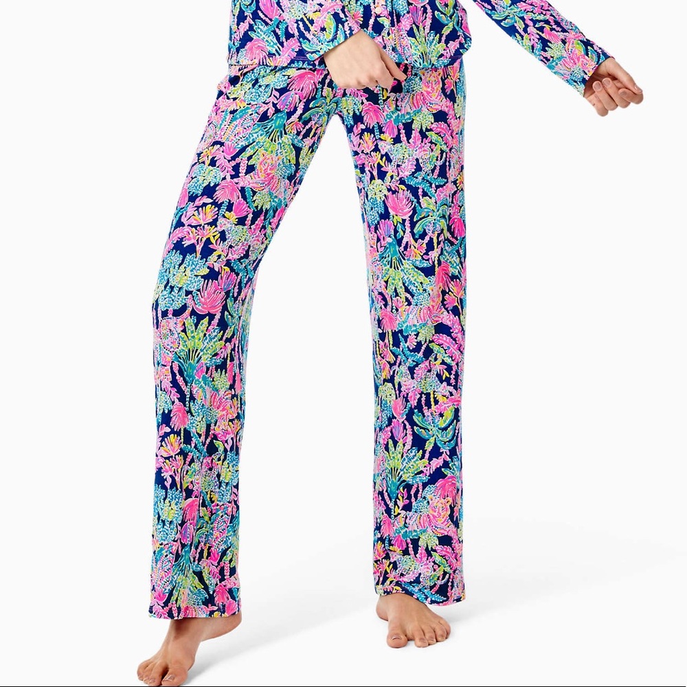 Pj knit pant oyster bay navy seen and herd